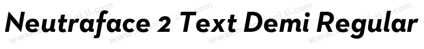 Neutraface 2 Text Demi Regular字体转换
